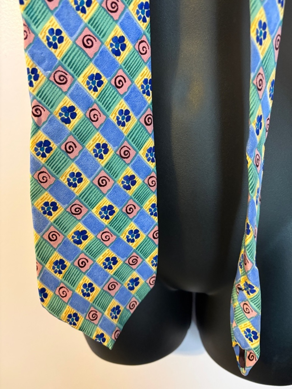 J. Garcia Snail Garden Collection Nine Silk Necktie Tie